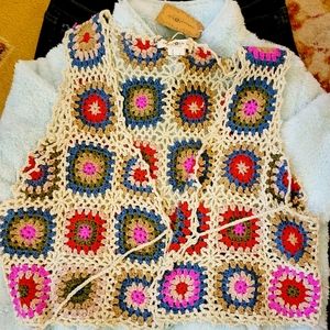 Crochet sweater vest
